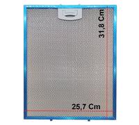 Filtro metallo alluminio 25,7 x 31,8 Cm antigrasso per cappa cucina Tecnowind