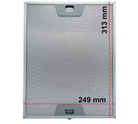 Filtro metallo alluminio antigrasso 249x313x9mm cappa cucina FABER ROBLIN ELICA
