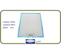 FILTRO METALLO CAPPA WHIRLPOOL INDESIT ARISTON 283mmx380mmx9mm