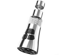 Filtro moderno per rubinetto con finitura in acciaio inossidabile 316 e spruzzatore modulare per il passaggio dalla doccia a flusso a bolla a flusso dritto (D)