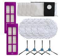 Filtro mop panno e sacchetto per la polvere con spazzola laterale set per Eureka J15 Pro per Ultra Home Hygiene Kit (A)