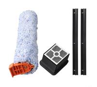 Filtro Mop Panno Kit con Doppio Raschietto in Gomma Spazzola Principale e Spazzola Lint per ILIFE Per W90 Cordless Smart Lavaggio Aspirapolvere Mop