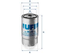 FILTRO NAFTA UFI 24H2003 per