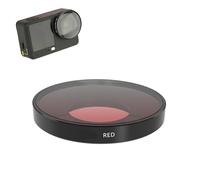 Filtro obiettivo compatibile con DJI Osmo Action 6, vetro ottico multistrato, impermeabile e antigraffio, vari effetti per riprese creative (rosso subacqueo)