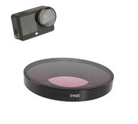 Filtro obiettivo compatibile con DJI Osmo Action 6, vetro ottico multistrato, impermeabile e antigraffio, vari effetti per riprese creative (rosa subacqueo)