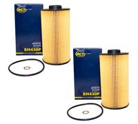 Filtro Olio 2 X SCT Sh 430 P per BMW 5er E34 E39 7er E32 E38 8er E31 X5 Z8