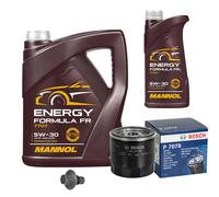 Filtro Olio 6L MANNOL Energy Formula FR 5W-30 Per Ford Fiesta VI Kuga II 1.5