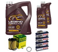Filtro Olio 7L MANNOL 0W-20 Legend Per Volvo V60 II T6 Plug-In Hybrid AWD 2.0