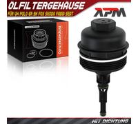 Filtro Olio Alloggiamento Coperchio per VW Polo 6R 9N Fox Skoda Fabia Seat 1.2