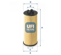 FILTRO OLIO BMW 2 X1 X2 i8 MINI 25.185.00 UFI