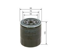 Filtro olio BOSCH HYUNDAI GALLOPER II (JK-01) 2.5 TCi D 0 451 103 366