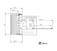 Filtro olio cambio 196321 FEBI BILSTEIN