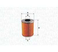 Filtro olio Cartuccia filtro 153071762489 MAGNETI MARELLI per PEUGEOT OPEL FORD
