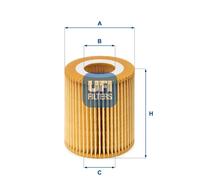 Filtro olio Cartuccia filtro 25.028.00 UFI per BMW 3 Touring 3 Cabriolet 3 X3 1