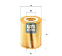 Filtro olio Cartuccia filtro 25.069.00 UFI per MERCEDES-BENZ CHRYSLER JEEP