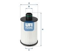 UFI 25.088.00 Filtro olio per OPEL ANTARA per CHEVROLET CAPTIVA (C100, C140)