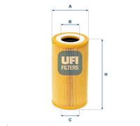 Filtro olio Cartuccia filtro 25.165.00 UFI per PORSCHE 911 Cabriolet BOXSTER 911