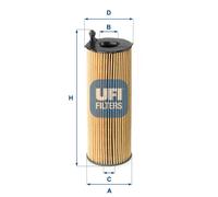 Filtro olio Cartuccia filtro 25.168.00 UFI per LAND ROVER RANGE ROVER III