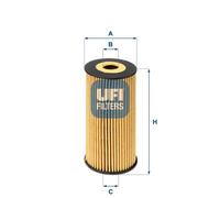 Filtro olio Cartuccia filtro 25.170.00 UFI per NISSAN RENAULT OPEL MERCEDES-BENZ