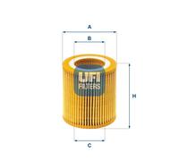 Filtro olio Cartuccia filtro 25.171.00 UFI per BMW 5 5 Touring X1 2 Coupé 1 X4 3