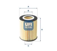 Filtro olio Cartuccia filtro 25.177.00 UFI per VOLVO LAND ROVER