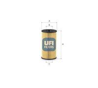 Filtro olio Cartuccia filtro 25.267.00 UFI per RENAULT MERCEDES-BENZ DACIA