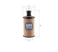 UFI 25.290.00 Filtro olio