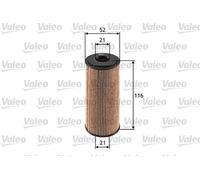 Filtro olio Cartuccia filtro 586514 VALEO per MERCEDES-BENZ CLASSE A VANEO