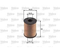 Filtro olio Cartuccia filtro 586516 VALEO per ABARTH FIAT ALFA ROMEO OPEL LANCIA