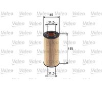 Filtro olio Cartuccia filtro 586553 VALEO per MERCEDES-BENZ CLASSE S CLASSE C