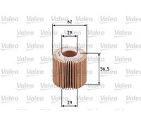 Filtro olio Cartuccia filtro 586581 VALEO per TOYOTA DAIHATSU LEXUS
