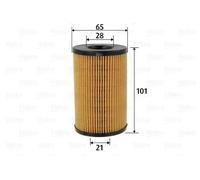 Filtro olio Cartuccia filtro 586590 VALEO per VW SKODA AUDI SEAT