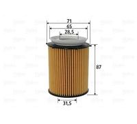 Filtro olio Cartuccia filtro 586618 VALEO per MERCEDES-BENZ INFINITI
