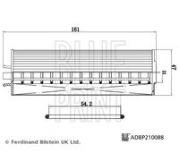 Filtro olio Cartuccia filtro ADBP210088 BLUE PRINT per SKODA VW AUDI FORD SEAT