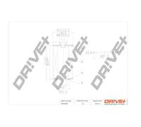 Filtro olio Cartuccia filtro DP1110.11.0158 Drve+ per OPEL VAUXHALL