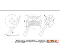 Filtro olio Cartuccia filtro DP1110.11.0175 Drve+ per OPEL SAAB