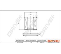Filtro olio Cartuccia filtro DP1110.11.0199 Drve+ per SMART CITY-COUPE CABRIO