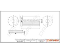 Filtro olio Cartuccia filtro DP1110.11.0206 Drve+ per LAND ROVER JAGUAR PEUGEOT