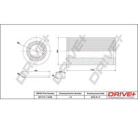Filtro olio Cartuccia filtro DP1110.11.0226 Drve+ per CHRYSLER PT CRUISER