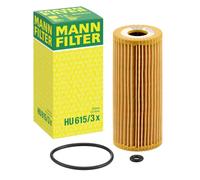 MANN-FILTER filtro olio HU615/3x cartuccia diametro 53 altezza 116 mm