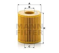 Filtro olio Cartuccia filtro HU 7009 z MANN-FILTER per TOYOTA LEXUS