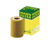MANN-FILTER filtro olio HU711/2x cartuccia diametro 62 altezza 72 mm