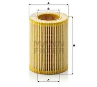Filtro olio Cartuccia filtro HU 714 x MANN-FILTER per HYUNDAI ACCENT II MATRIX
