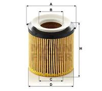 MANN-FILTER HU 8002 y Filtro dell'olio - AUTOVETTURE + VEICOLI COMMERIALI