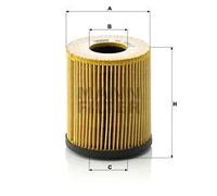 Filtro olio Cartuccia filtro HU 816/2 x MANN-FILTER per MINI JEEP FIAT