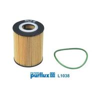 Filtro olio Cartuccia filtro L1038 PURFLUX per PORSCHE 911 911 Cabriolet CAYENNE
