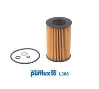 Purflux Filtro olio cartuccia L308 per BMW 3 Serie 318i/316i Bertone