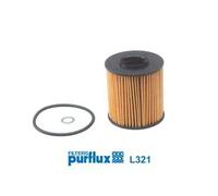 Filtro olio Cartuccia filtro L321 PURFLUX per BMW OPEL LAND ROVER