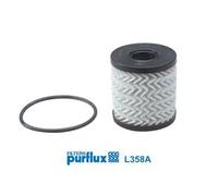Filtro olio Cartuccia filtro L358A PURFLUX per CITROËN PEUGEOT MINI FORD LANCIA