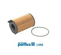 Filtro olio Cartuccia filtro L988 PURFLUX per AUDI VW PORSCHE